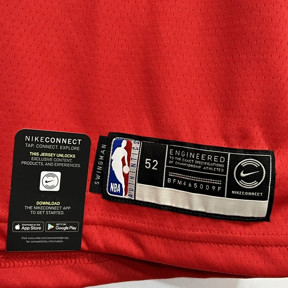 Toronto Raptor Pascal Siakam Nike Icon Wingman Game Jersey Basketball Size 52 XL